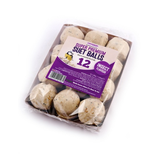 [HEN0567] Unipet Suet To Go - Super Premium Insect Suet Balls 12 Tray